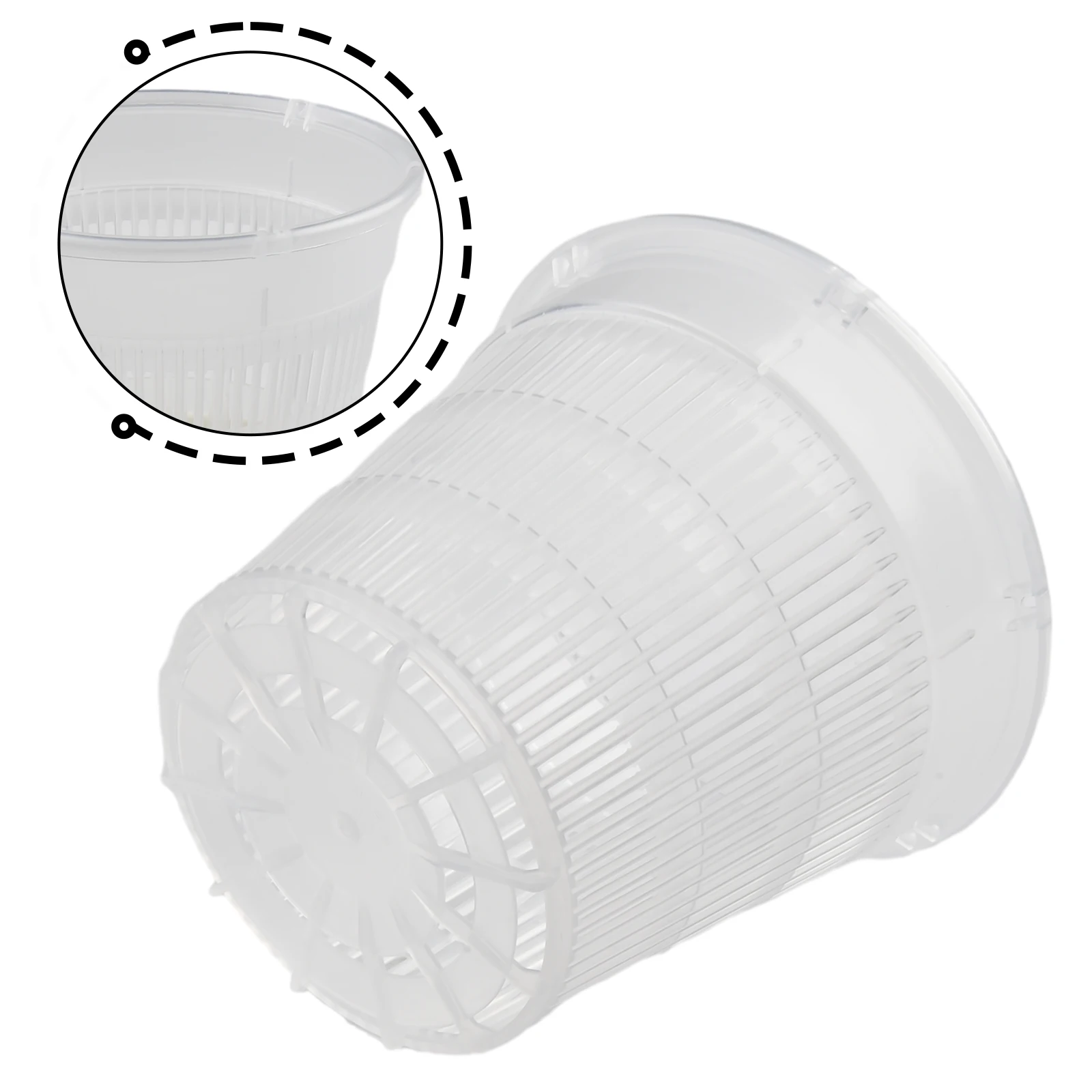 

Plant Pot Flower Pot Office Transparent Washable Corrosion-Resistant Moonflower Plastic Plastic Pots Breathable