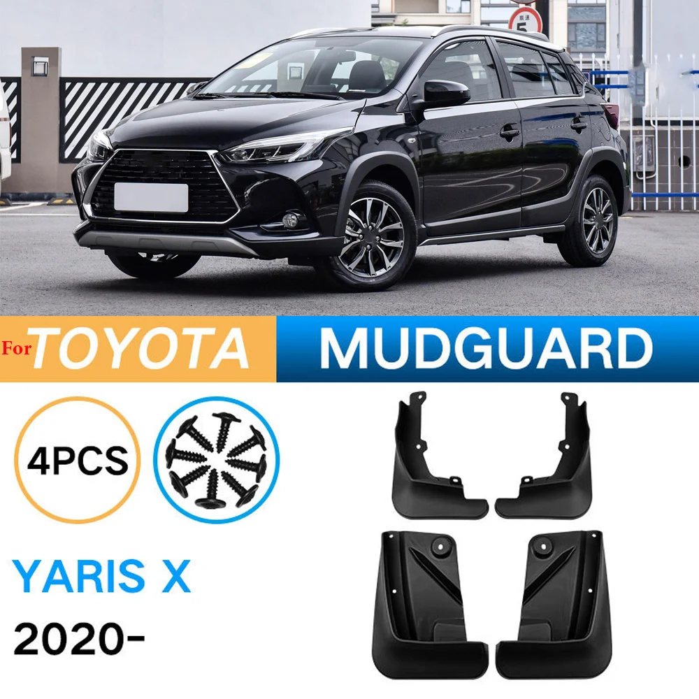 

Car-styling For Toyota Yaris X 2020 2021 2022 MudFlap Front Rear Wheel Fender Mud Guards Splash Flaps Car Accessories