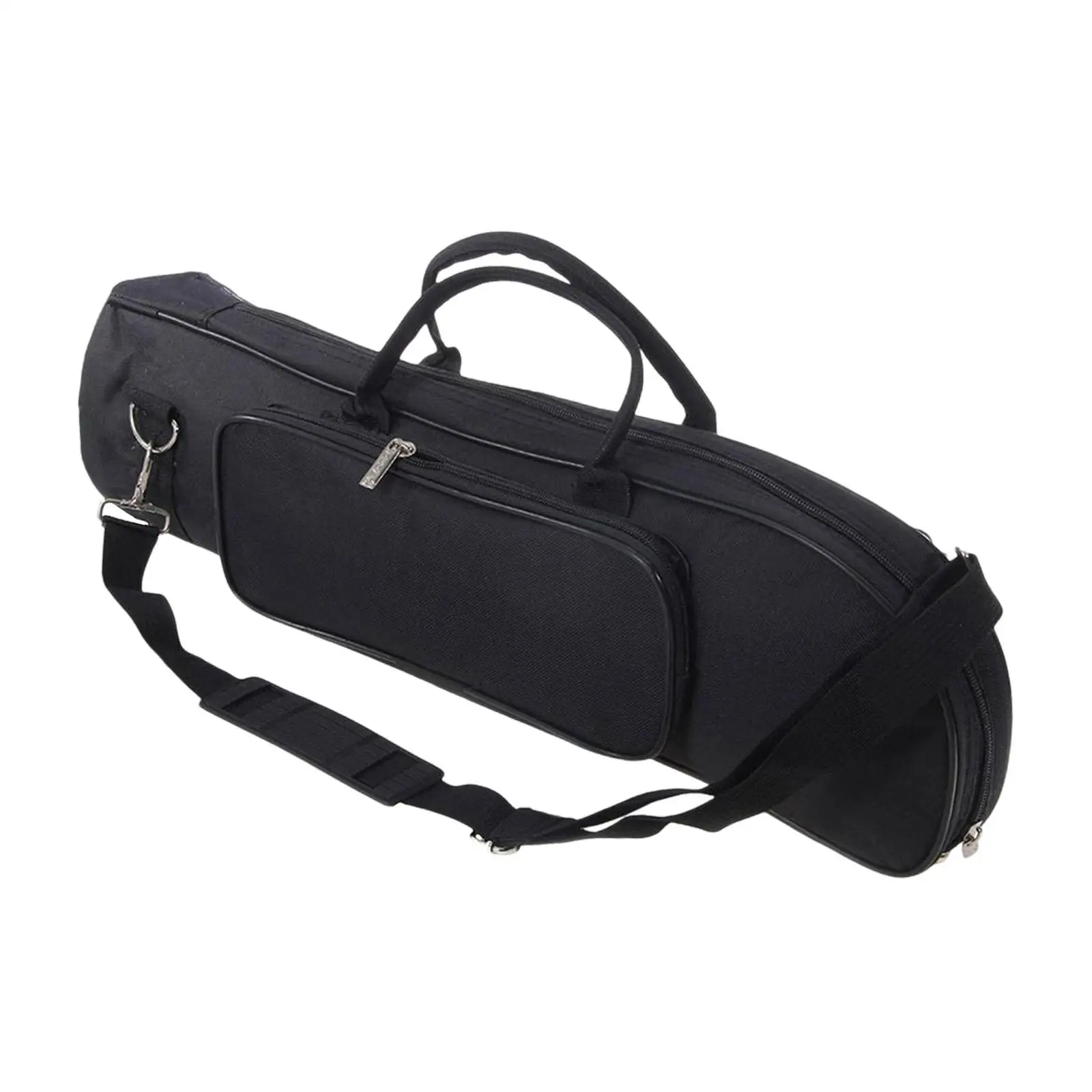 Wind Instrument Trumpet Case Portable Oxford Soft Padded Bag with Shoulder Strap for Musician Rehearsal