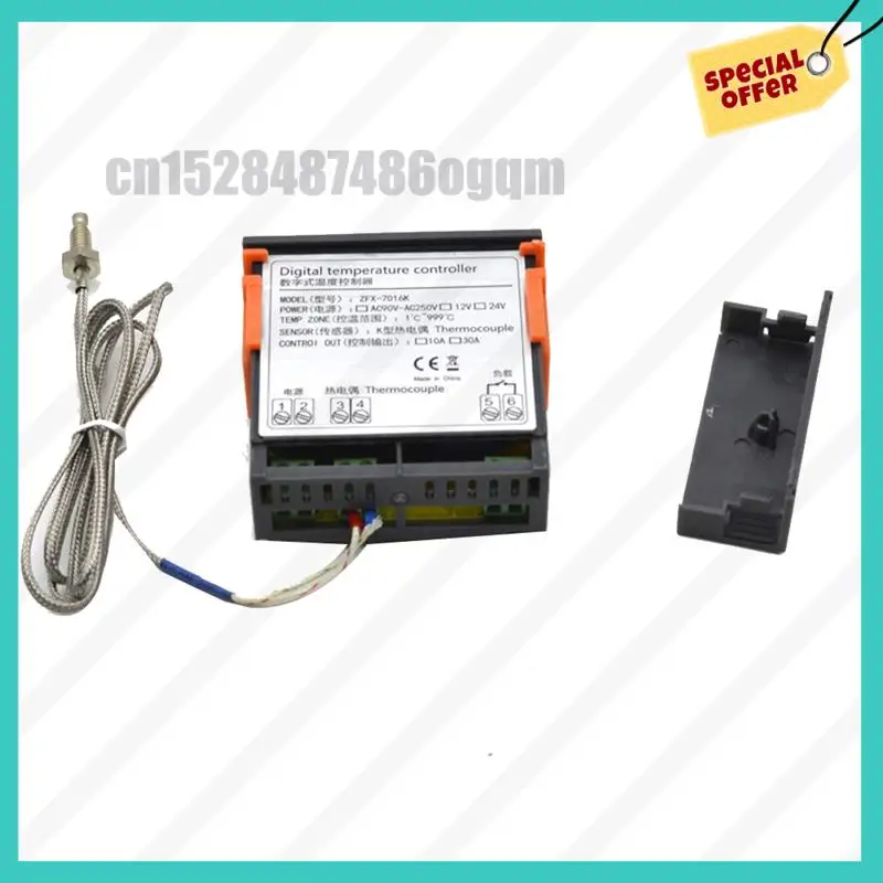 -ABJZ ZFX-7016K ذكي متحكم في درجة الحرارة العالية منظم الحرارة الرقمي 999 درجة مفتاح التحكم في الفرن #4