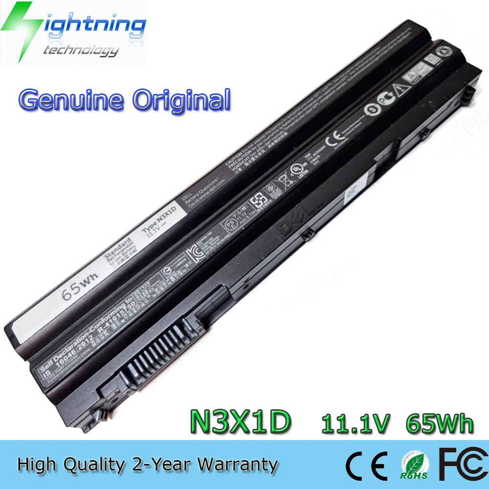 

Новый оригинальный аккумулятор для ноутбука N3X1D 11,1 В 65 Втч для Dell Latidude E5520 E6420 E6430 E6520 E6530 E6540 Precision M280 T54FJ