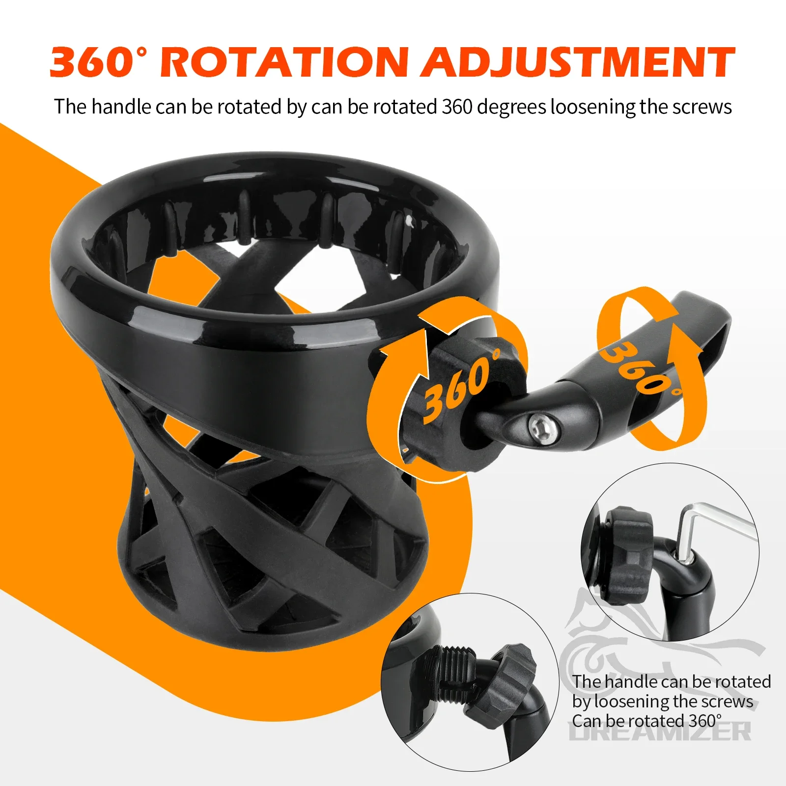 Держатель для чашки мотоцикла, руль, бутылка для напитков, кронштейн для чашки, установленный для Harley Road Glide Electra Glide Dyna Softail XL883 FLHR