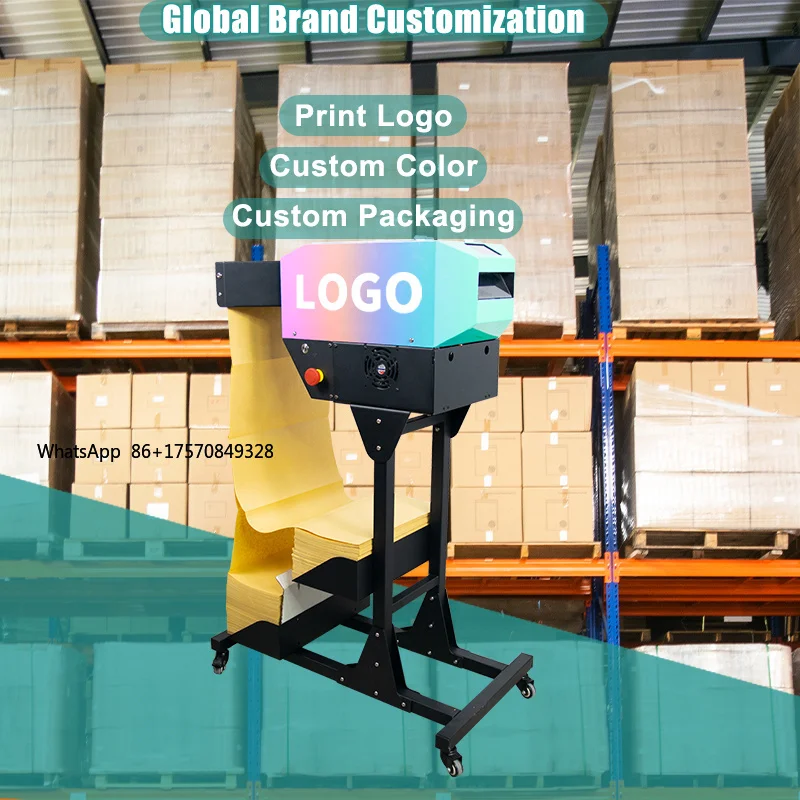 2025 New Release Packaging Protective Making Pad Cushion System Kraft Paper Void Fill Machine