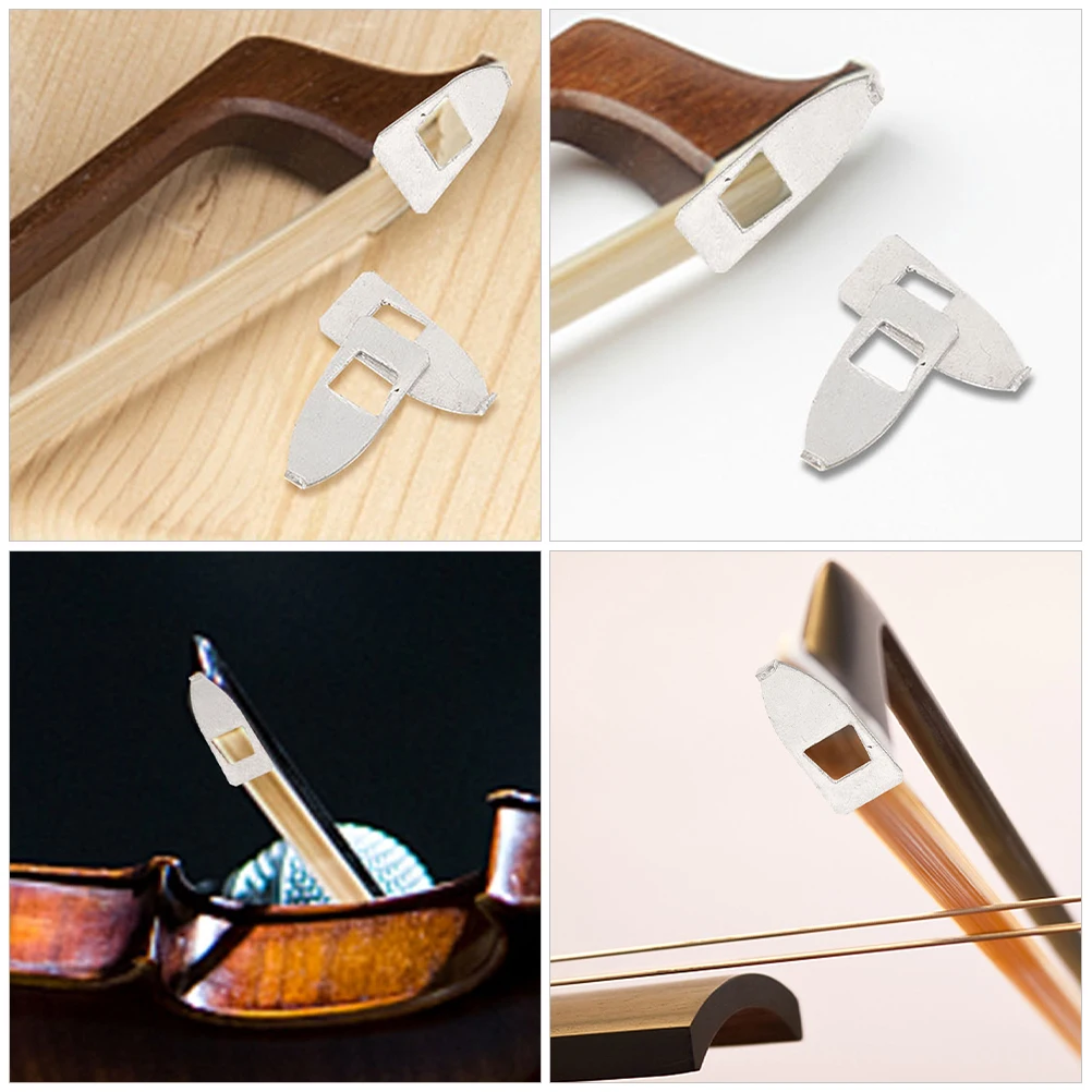

3 Pcs Bow Stringed Musical Instruments Accessories Violin Accessory Attachment Metal Bows for Replacement Parts
