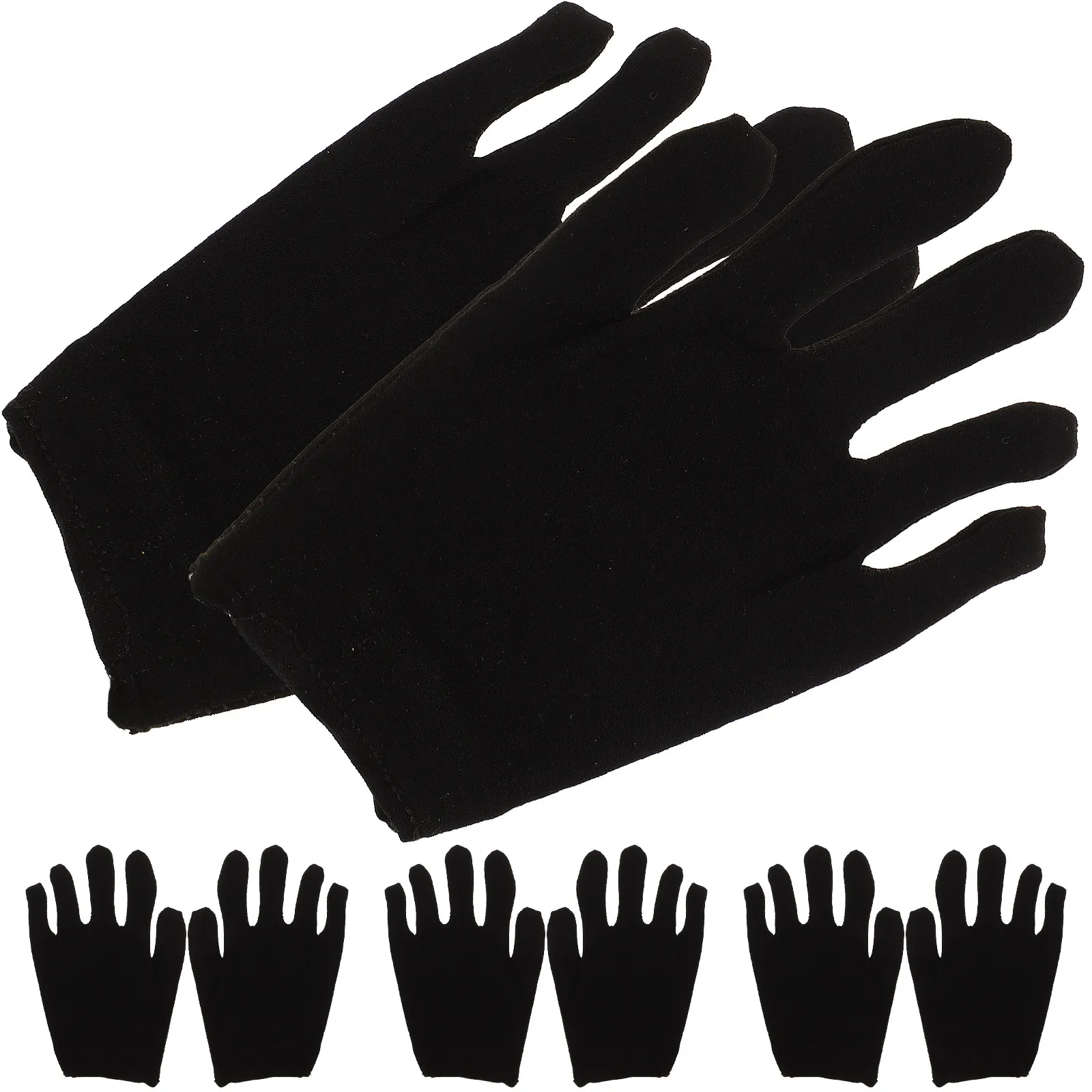 12Pairs Moisturizing Cotton Gloves Protective Safety Work Gloves for Gardening Cleaning Industrial Jobs Fingerprint Free