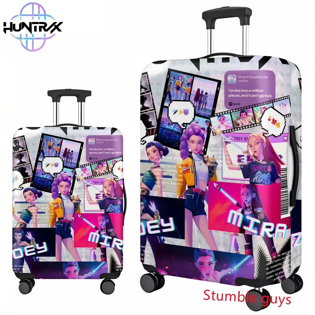 Pokrowiec na walizkę Anime Kpop Demon Hunters Pasuje do walizek o rozmiarze 18-32 cali Wytrzymały ochraniacz podróżny