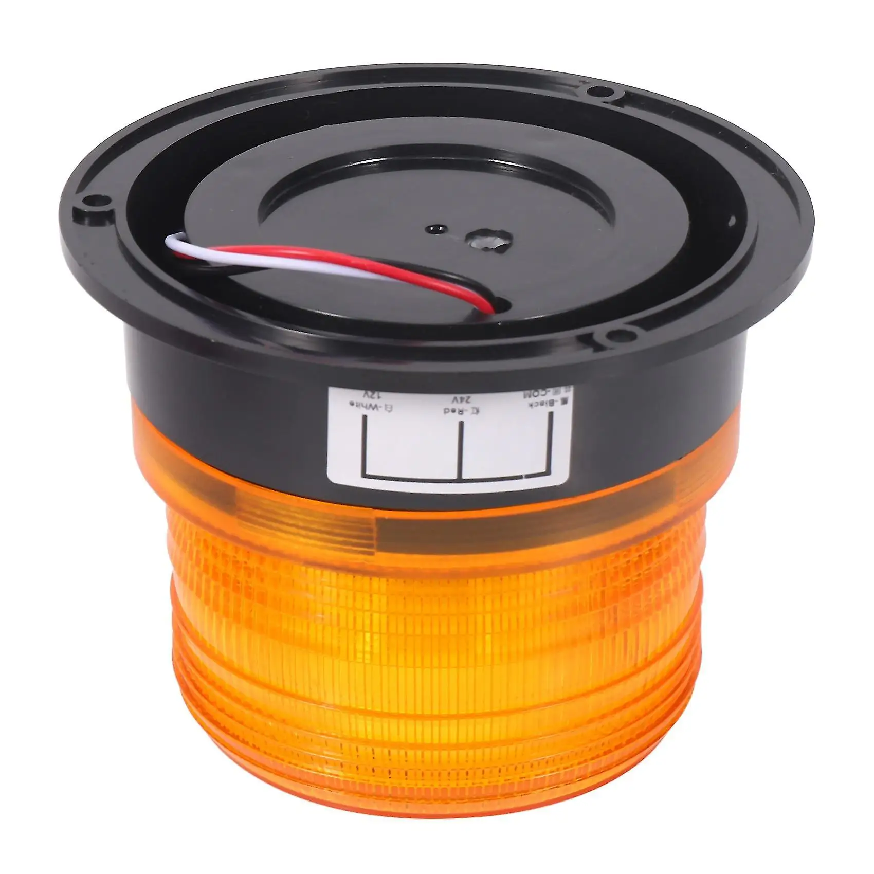 2 X Amber LED Beacon Strobe Emergency Warning Lamp Truck 12V 24V DC 12-14V Plastic Yellow Fire Engine Ambulance Street
