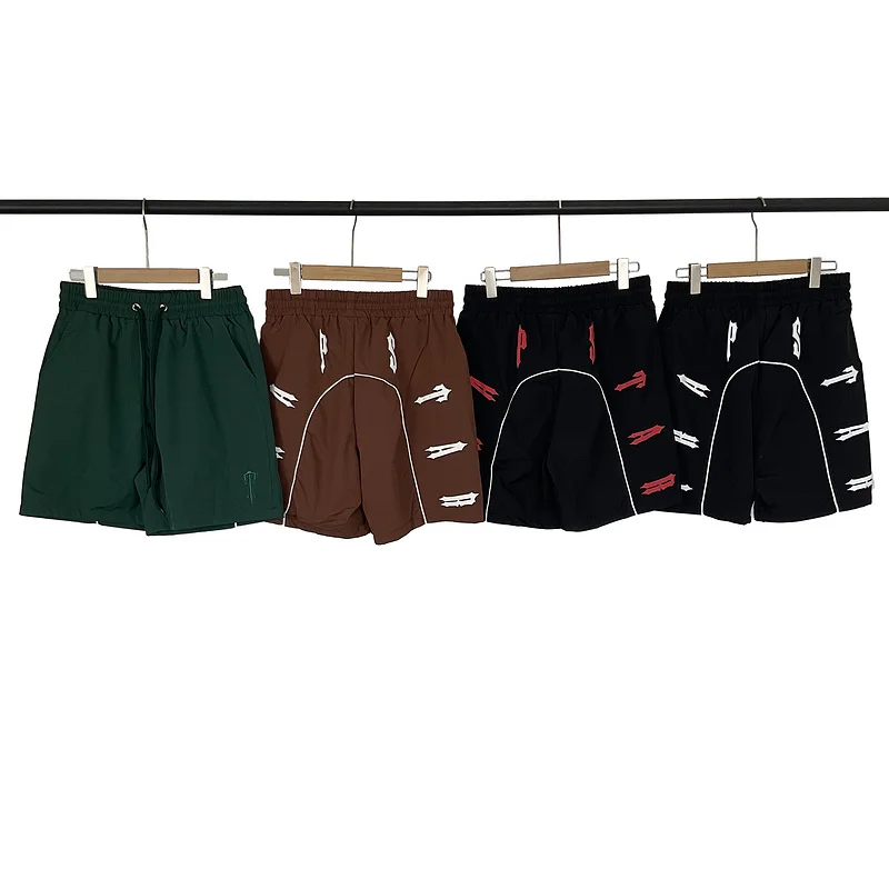 

American High Street Summer Sports Casual Embroidered Logo Treadmill Qui Dry Beach Dstring orts Youth Casual Pants