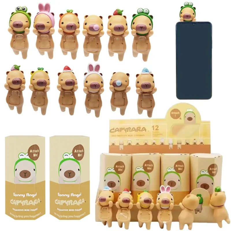 

New Blind Box Capybara Series Hippers Harvest Cute Hippie Doll Trendy Car Mobile Phone Ornaments Dumplings Children'S Toy Gift