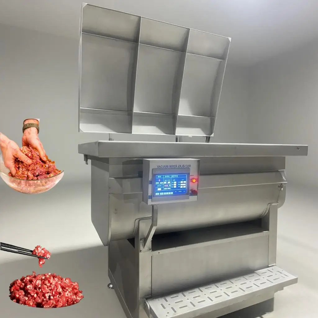 Commercial Meat Bowl Cutter High Speed Chopping Mixer Machine For Sausage Meatball Fish Paste Emulsifying Processing