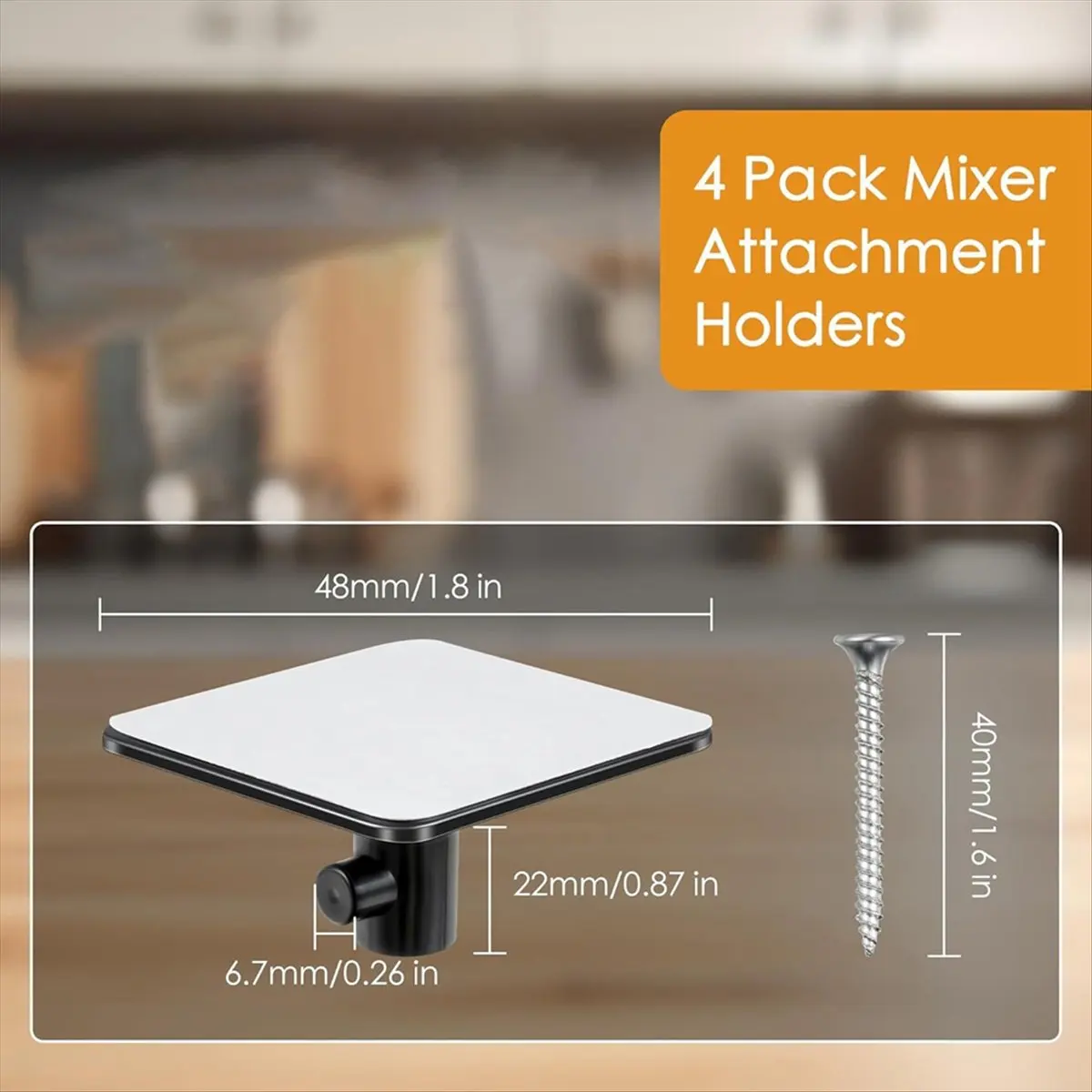 2026 Trend Stand Mixer Mixing Paddle for Hook Kitchen Accessories Storage Hook Strong Stickiness