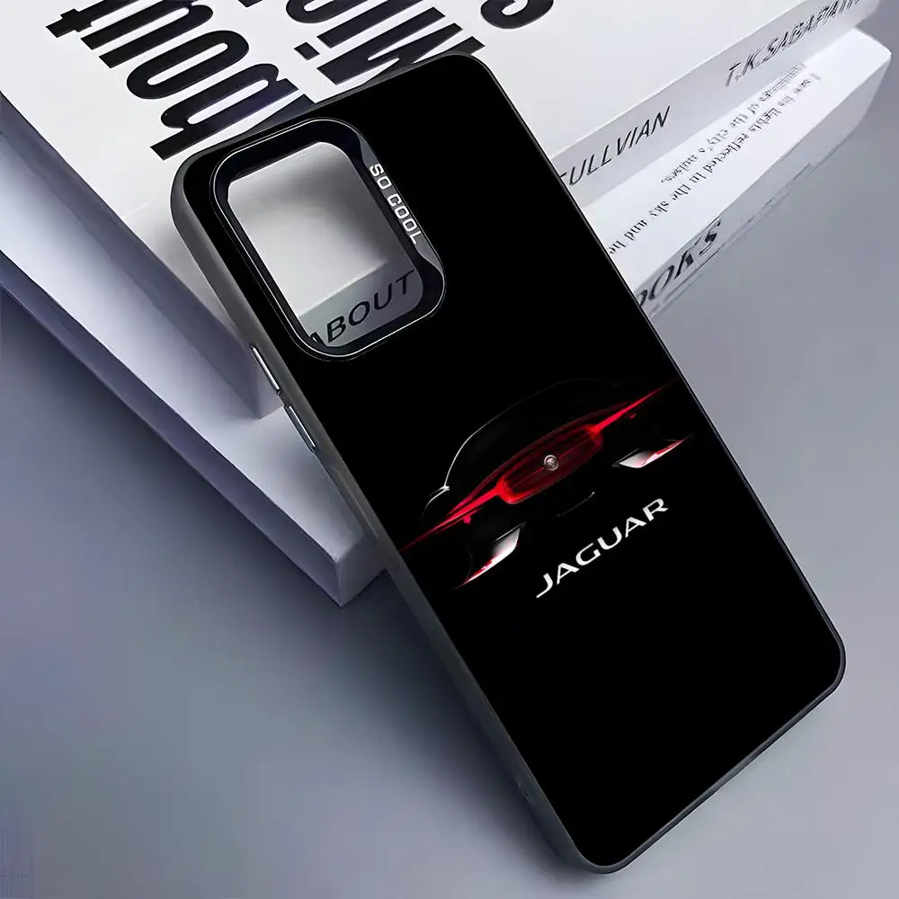 Fashion J-Jaguars Phone Case for Samsung Galaxy S26 S25 S24 S23 S22 S21 S20 Note20 Plus Ultra Colorful Silver Cover