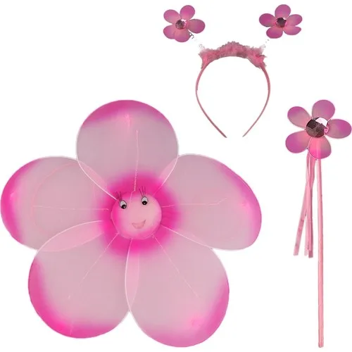 Bahrem Flowering Wing Set 3 Piece-Pink