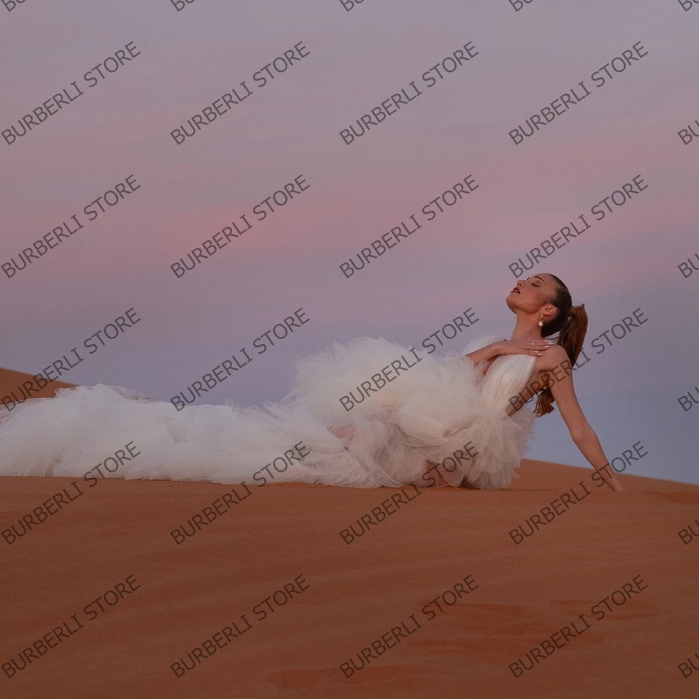 Vestidos de verano hinchados de malla de moda para mujer, vestidos sexis transparentes con volantes de tul, vestidos largos de fiesta de noche, vestido Formal elegante y esponjoso para graduación