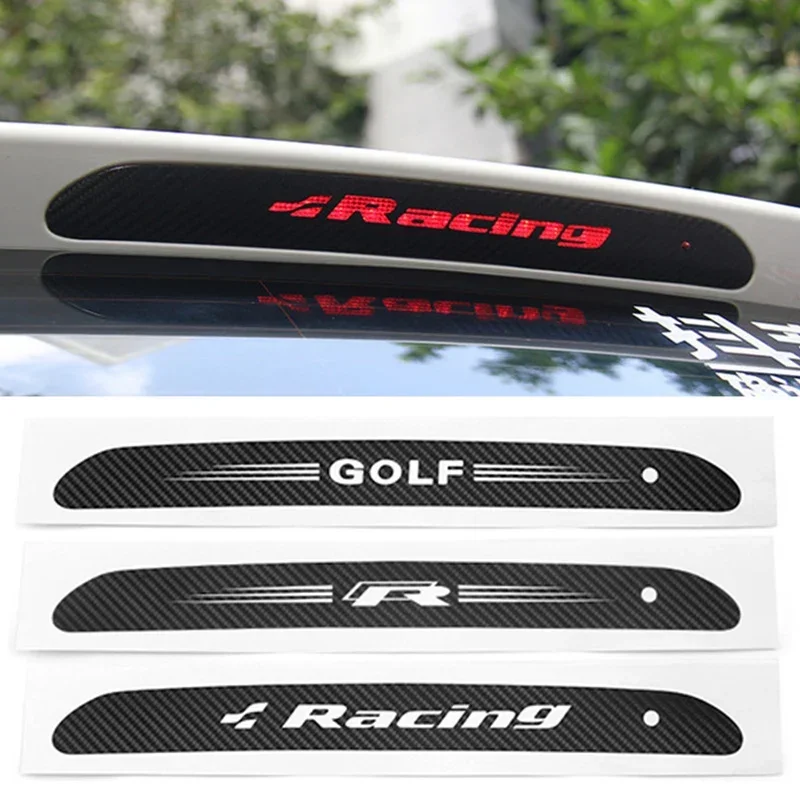 

VW Car Tail Stoplight Sticker Safety Warning Brake Lights Decoration For Volkswagen Polo Golf GTI CC R-Line Tiguan Arteon Passat