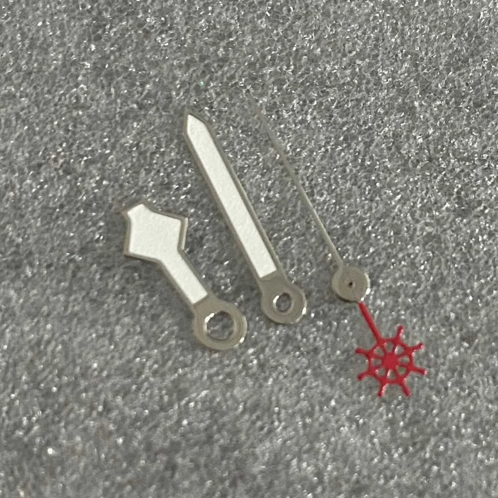 Зеленые светящиеся мужские часы с серебристыми краями/треугольные секундные стрелки, запасные части для NH35/NH36/4R/7S