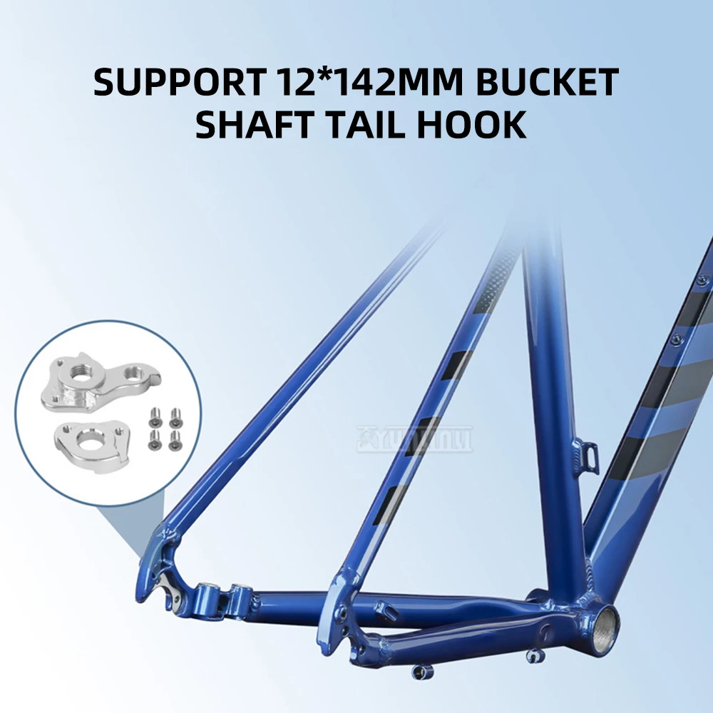 Quick-release bucket axle road bike frame disc brake XL6061 aluminum 700c watermelon bike frame