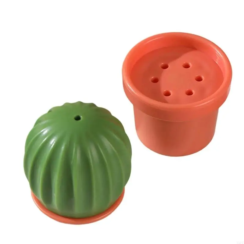 Cactus Shaped Seasoning Dispenser Condiment Jar Practical Kitchen Cooking Tool X3UC