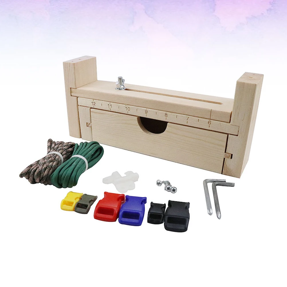 

Wristband Braided Wooden Frame Jewelry Making Kit Bracelet for Adults Hand Knitting Tool