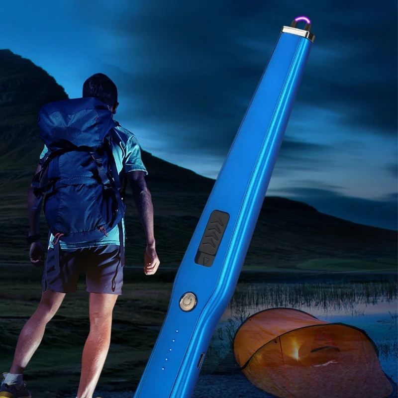 

Новый USB зарядный импульсный плазменный дуговой металлический ветрозащитный прикуриватель кухонный портативный ароматерапевтический светильник для барбекю 2026