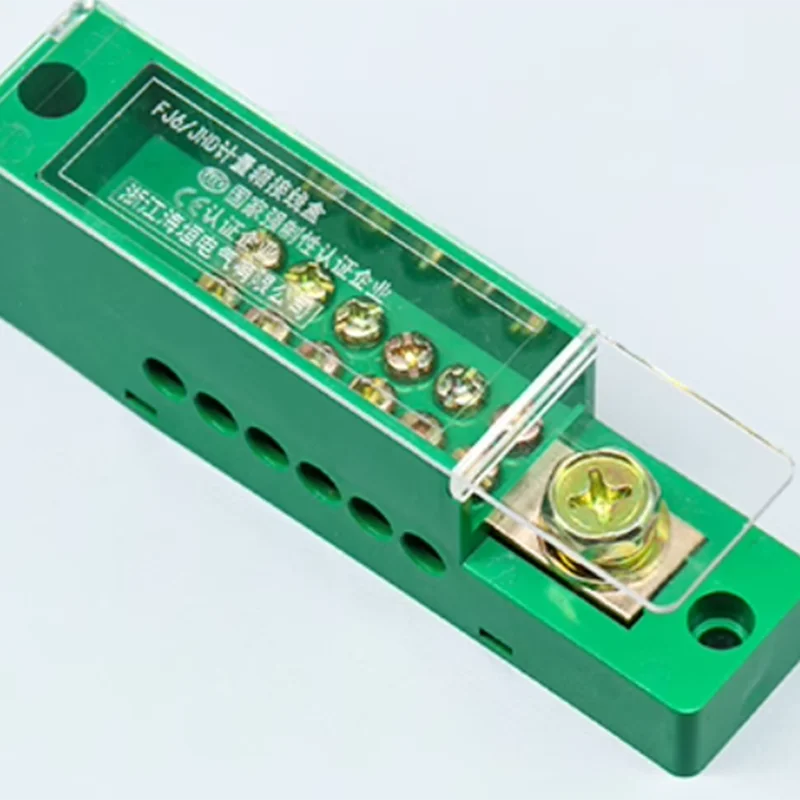 JHD FJ6 Single Pole 4/6/8/10 Meter Household Terminal Block Splitter Junction Box One In, Multiple Out Wiring Terminal Distribut