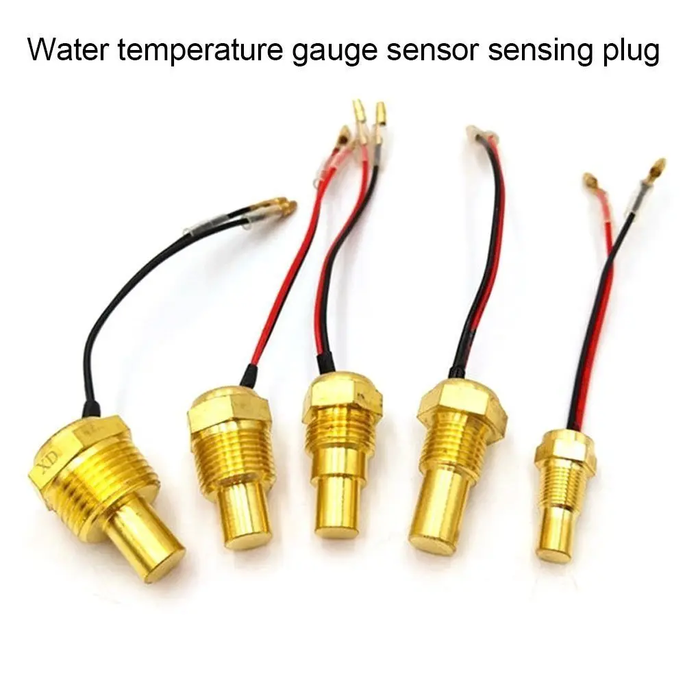 1Pcs 50K Head Plug Water Temperature Sensor 10/12/14/16/17/21mm 12V/24V Digital Temperature Sensor Universal NPT 3/8 1/8 1/2