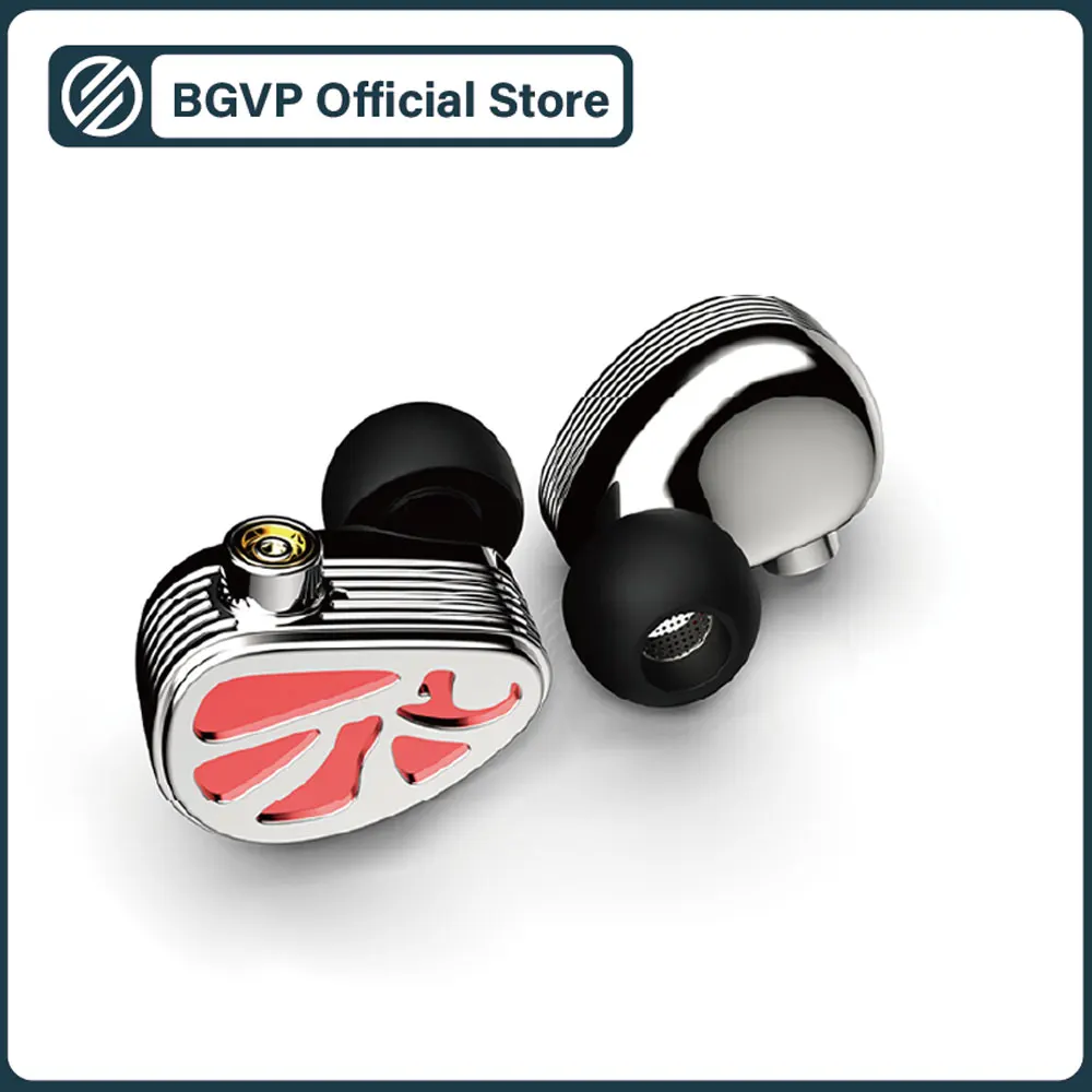 

BGVP THHIFI FACE RED Main In Ear HiFi Earphone 1DD+2BA Hybrid Technology Metal Music Sport Headphoens with MMCX Detachable Cable