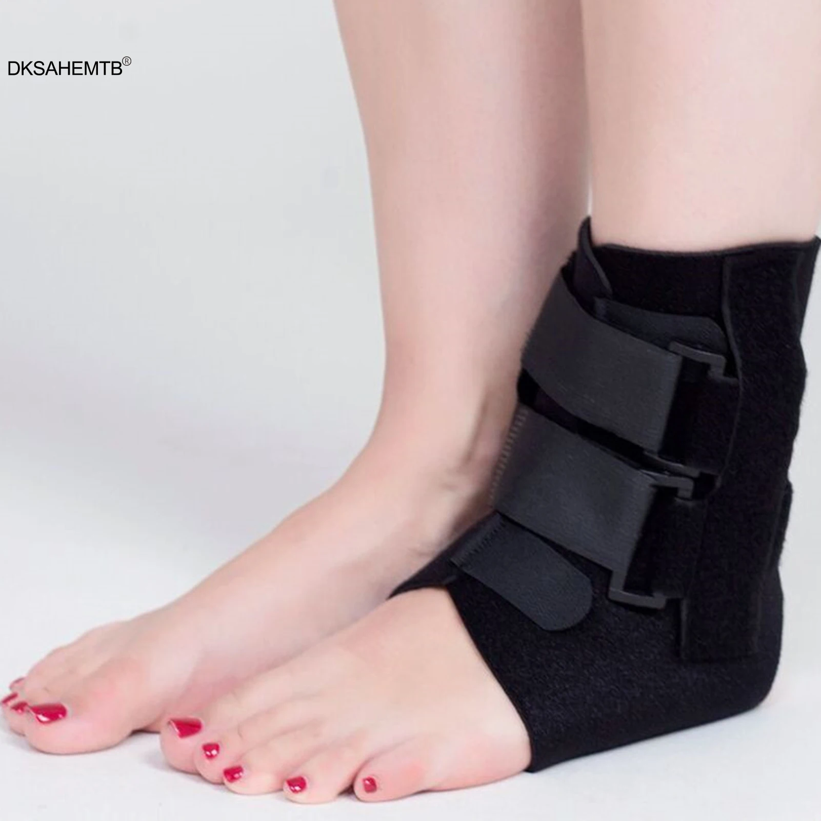 Breathable Ankle Brace for Sprained Ankle Recovery Patients Rigid Support Splint Stabilizer Injury Rehab Durable Lightweight