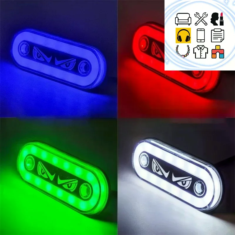 12V/24V LED Side Markers Flashing And Constant Light Modes For Trucks Trailers And Motorcycles