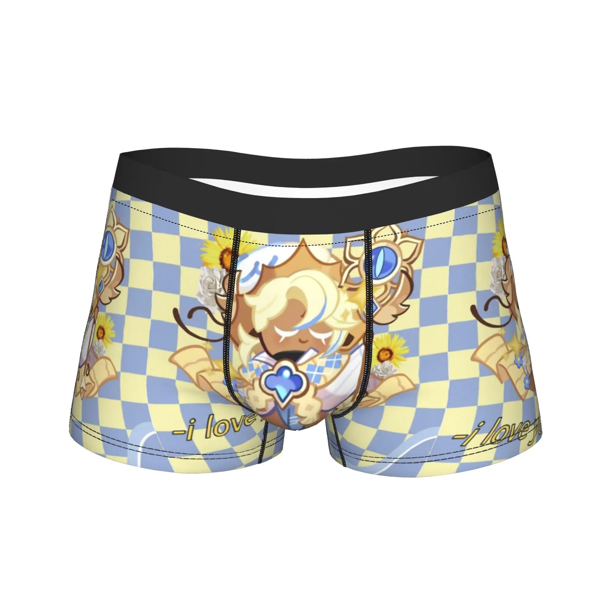 Pure Vanilla Men Underwear Cookie Run Kingdom Boxer Briefs Shorts Panties Funny Soft Underpants for Male S-XXL