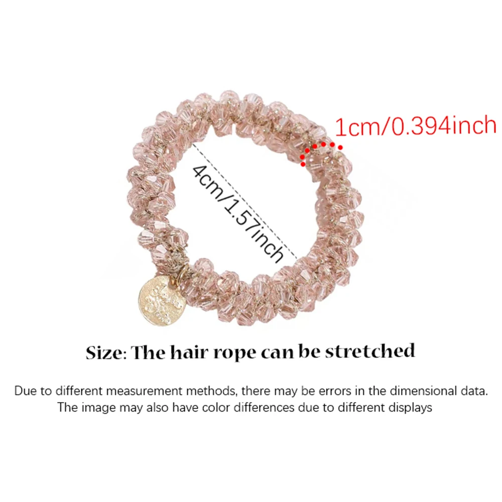 Diadema de perlas versión coreana pulsera de temperamento simple banda de goma de doble uso diadema de cristal accesorios para el cabello dulces