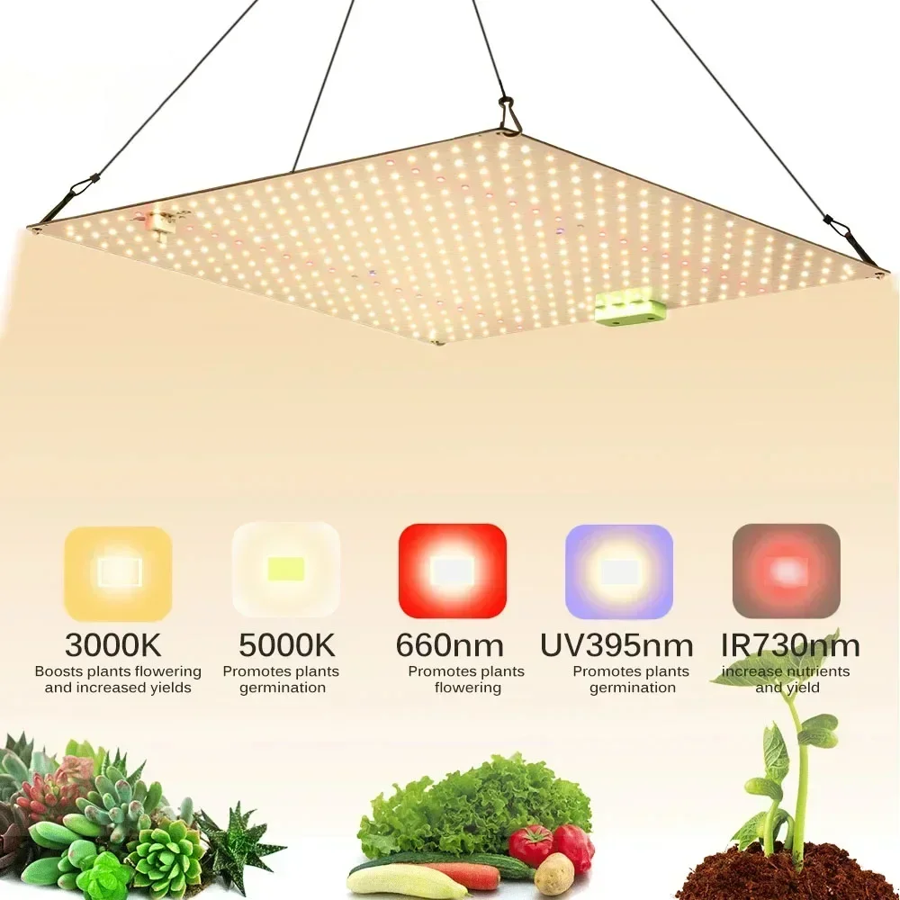 ultra fino espectro completo led aluminio crescente luz regulavel crescer lampada para estufa planta crescer iluminacao quente mais novo 65 85 120w 01