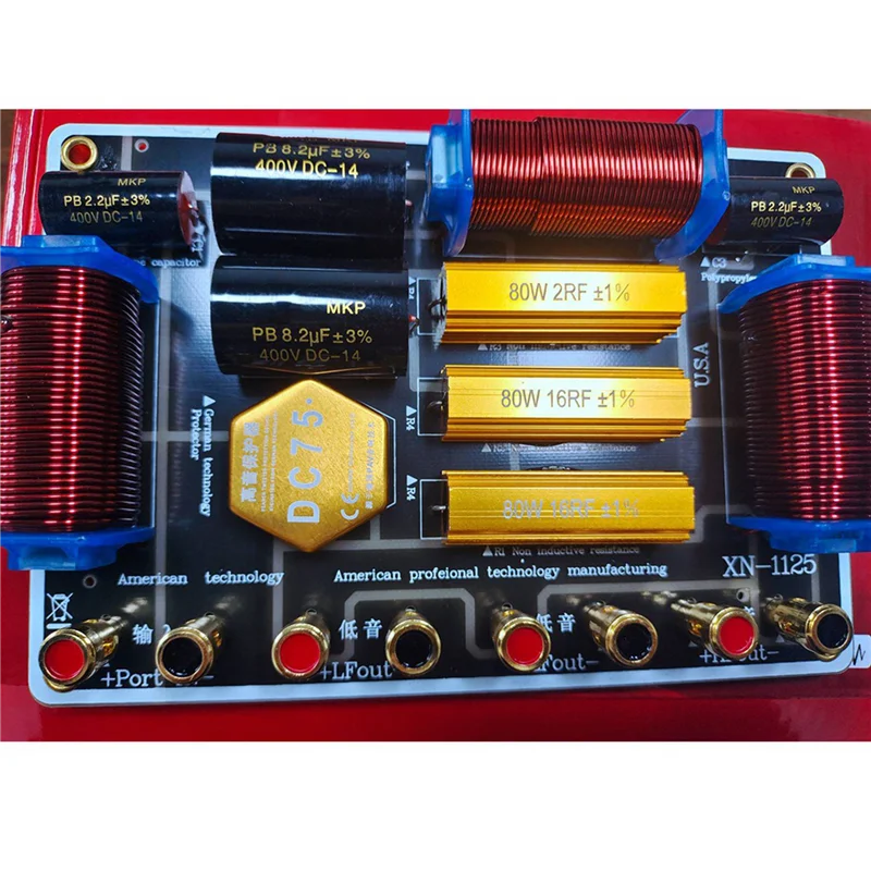 

AAAEL-2X Speaker Crossover 1300W High Power Two Frequency Divider One High Two Low For Double 10 Inch/12 Inch/15 Inch Speaker