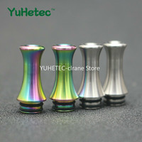 1PCS 510 Drip Tip Stainless Steel YUHETEC Nautilus 2s Drip Tips 510 for Aspire Nautilus 2 all Thread Tank 510 Mouthpiece