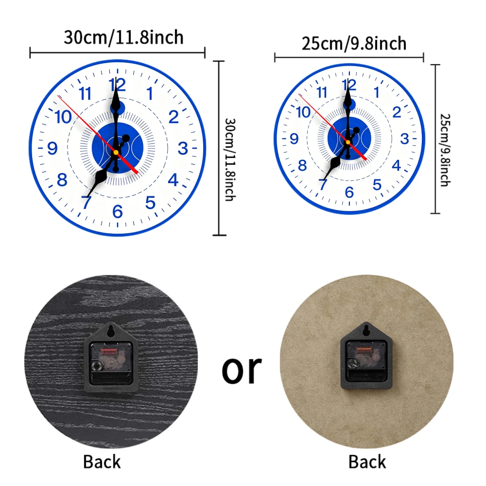 キュビズムアート壁掛け時計、静音クォーツ、2D 2セット針、 - Resin Art Wall Clock のレビューと価格