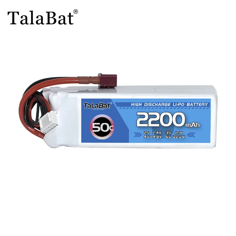 1 Stück TalaBat 4S 2200mAh Lipo-Akku 14,8V 50C mit T XT60 Stecker für RC Auto Buggy Truck FPV Drohne RC Modellteile
