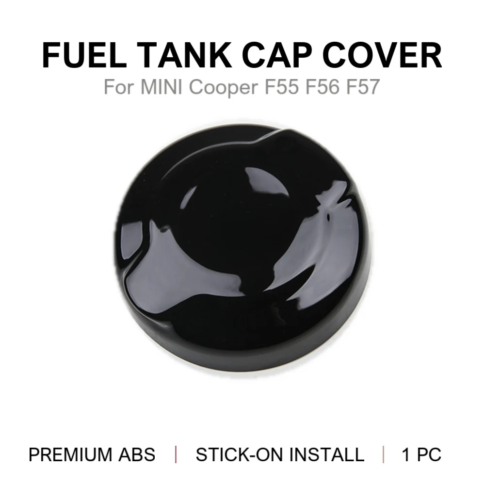 For MINI Cooper S F55 F56 F57 Fuel Tank Cap Cover PC Material Stick-on Trim Solid Color 9 Options 2014-2023