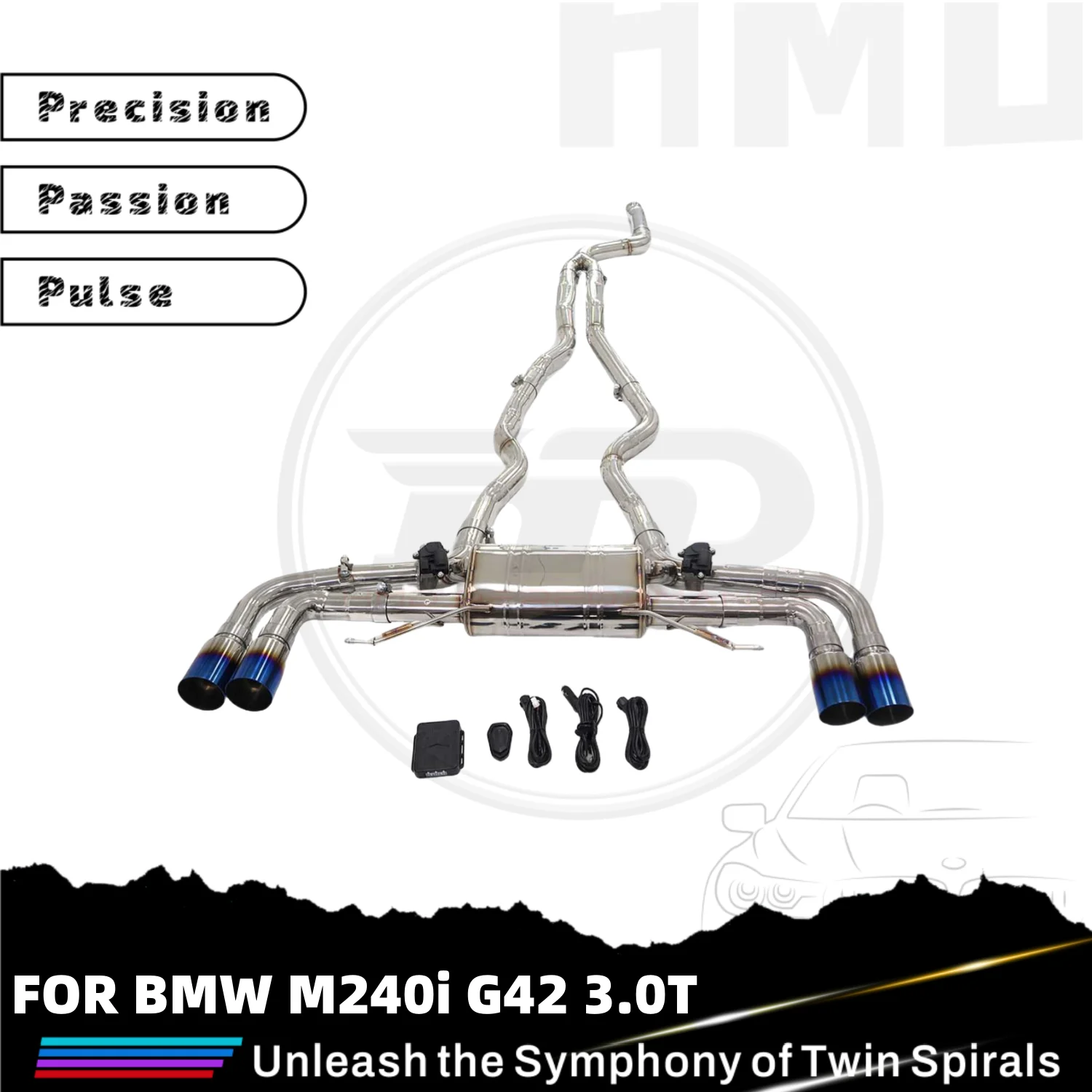 

HMD SS304 Valve Catback Exhaust System For BMW M240i M340i/M340 3.0T 2019-2022