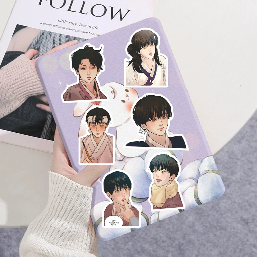 10/30/75PCS Cartoon Korean BL Manwha Painter of the Night Stickers Yin Shenghao Bai Naqian Anime Declas Phone Diary Cute Sticker