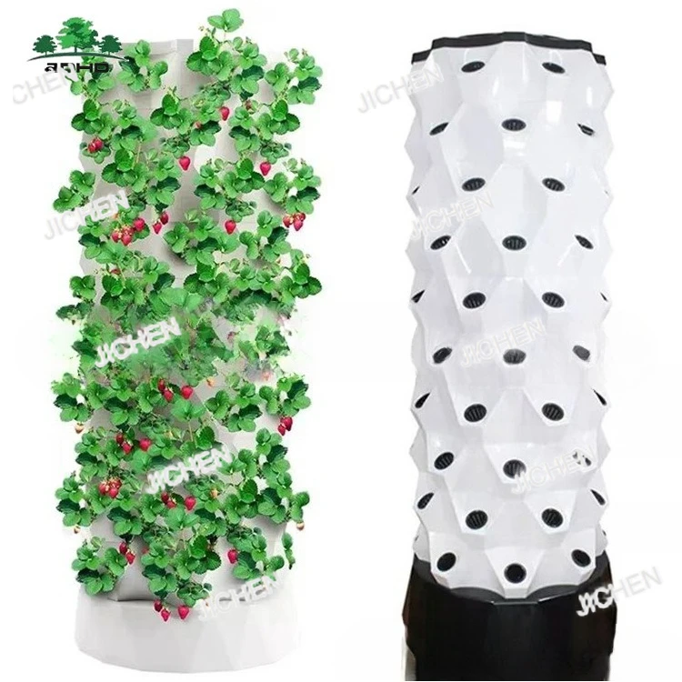 

ZQQ 2025Aquaponic Tower Hydroponic Equipment Home School Vegetable Planter Pineapple Tower Strawberry Cultivation Towers
