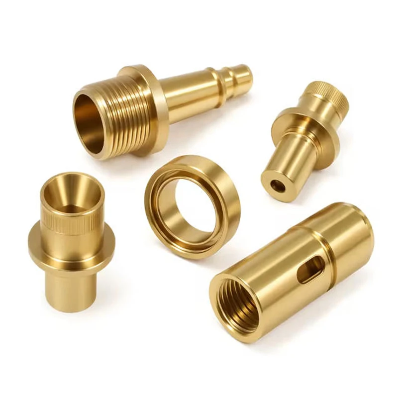 Custom Precision Brass CNC Turning Parts Medical Fluid Control Connectors High Quality CNC Machining Services