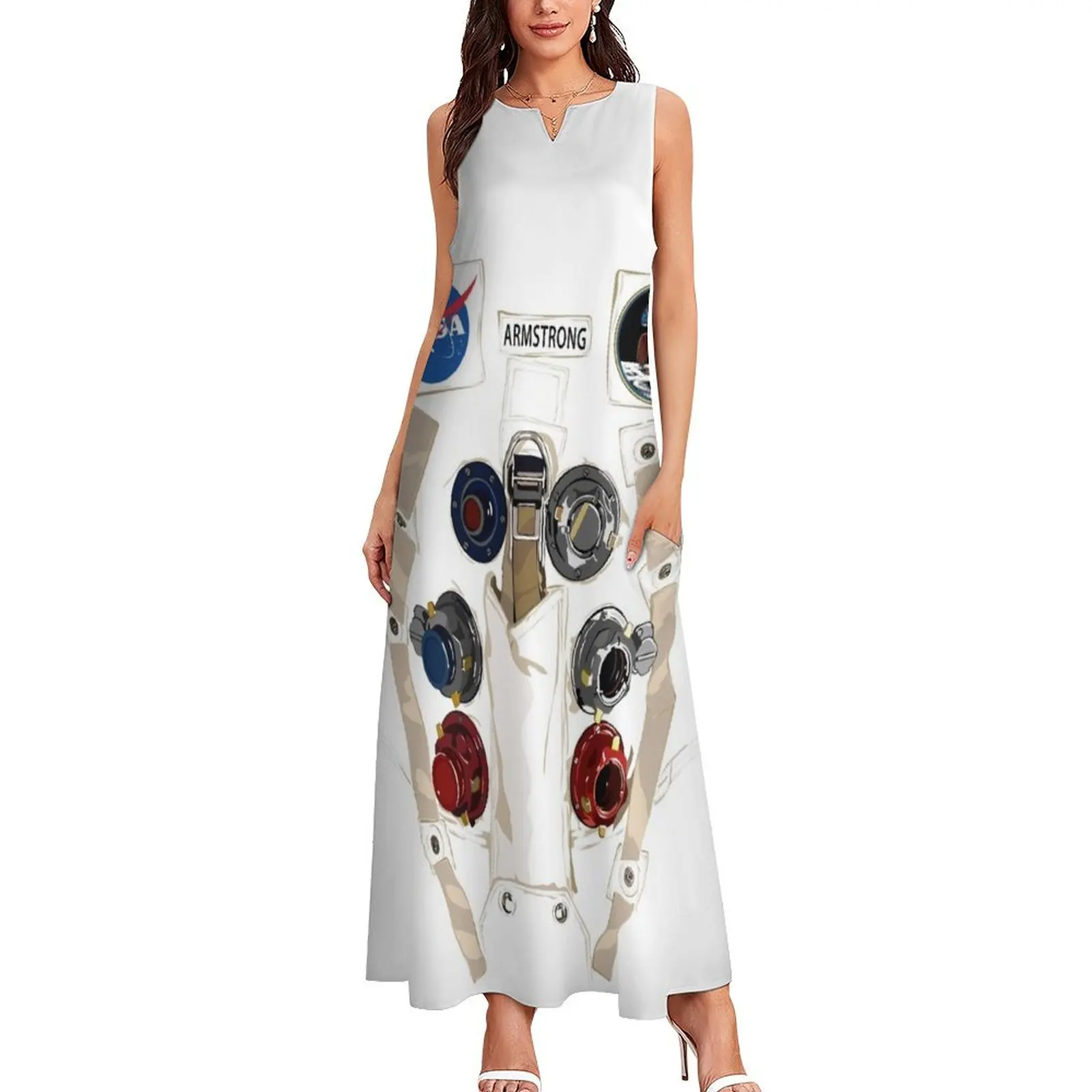 Neil Armstrong NASA Astronaut Spacesuit Long Dress luxury evening dresses 2025 luxury woman party dress summer dresses