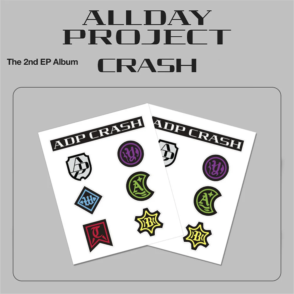 ALLDAY PROJECT New Album CRASH PVC Cosplay Stickers ANNIE TARZZAN BAILEY WOOCHAN YOUNGSEO Fans Hand-account Luggage Stickers
