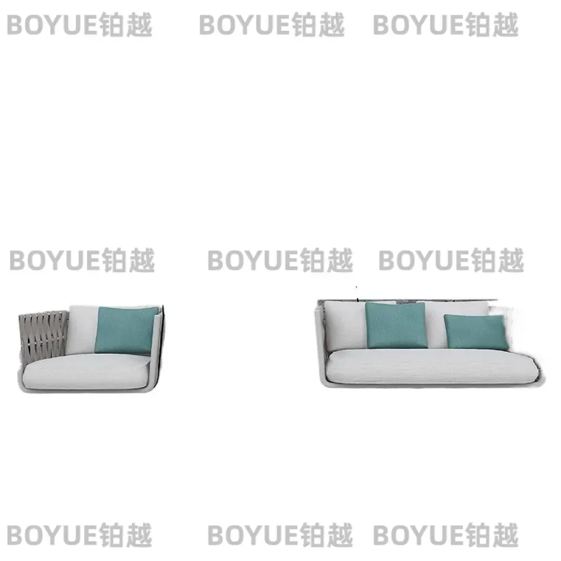 Outdoor Rope Hanging Swing Chair Waterproof Sunscreen Double Seat Hammock for Garden Balcony Courtyard Hotel Homestay
