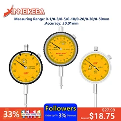 Boutique Mechanical Dial Indicator Stainless Steel Length Measuring Tool Specification 0-3mm 0-5mm 0-10mm 0-20mm 0-30mm 0-50mm