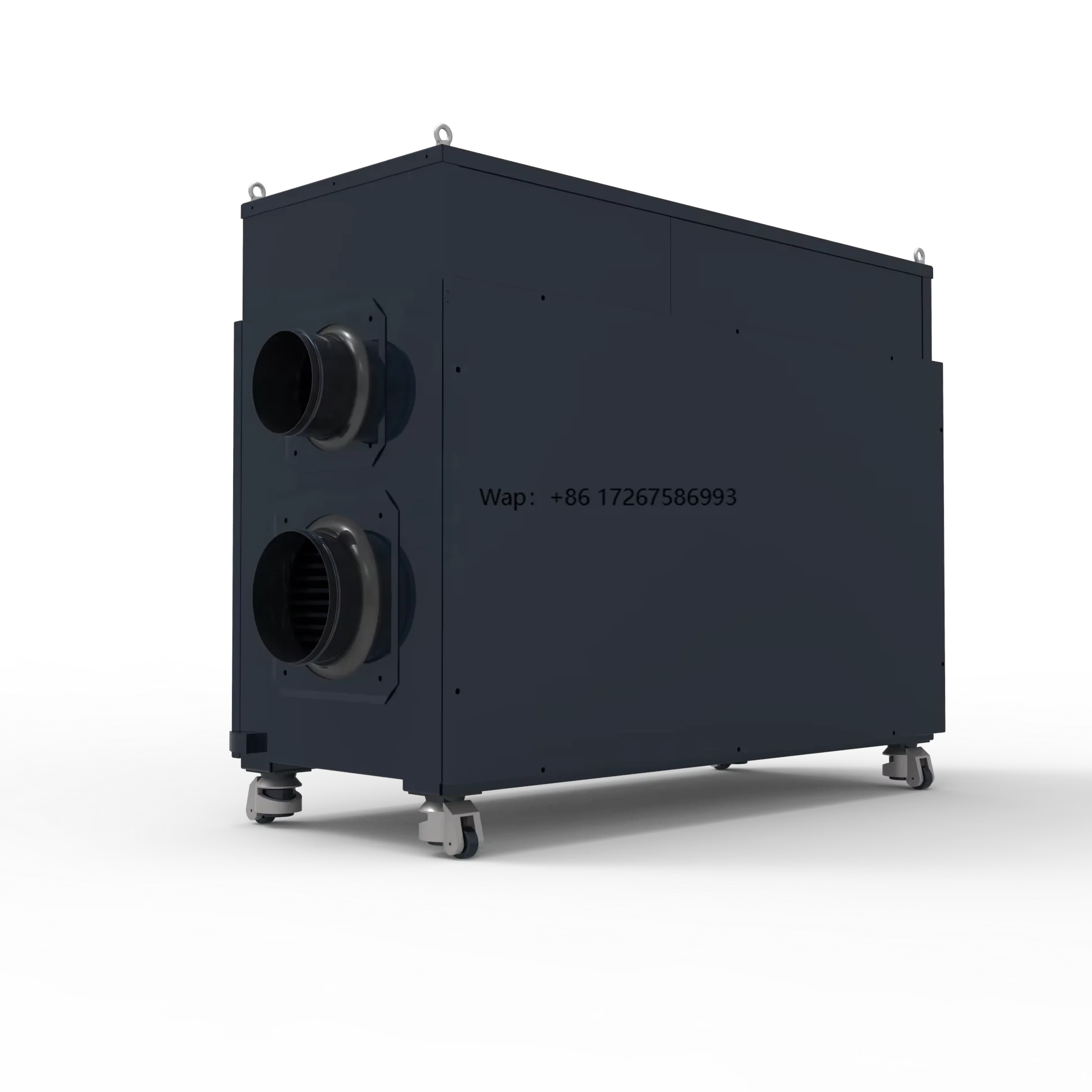 

320m/h Process Air Flow Industrial Rotary Desiccant Dehumidifier System Digital Control 3.5KW 1.2kg/h Dehumidifying Capacity