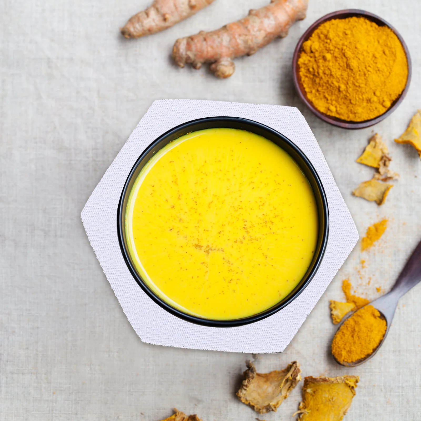 

10pcs Sublimation Coasters Blanks Diy Cup Mats Heat Transfer Tableware Pads Scald-Proof Coasters For Home Café Restaurant Decor