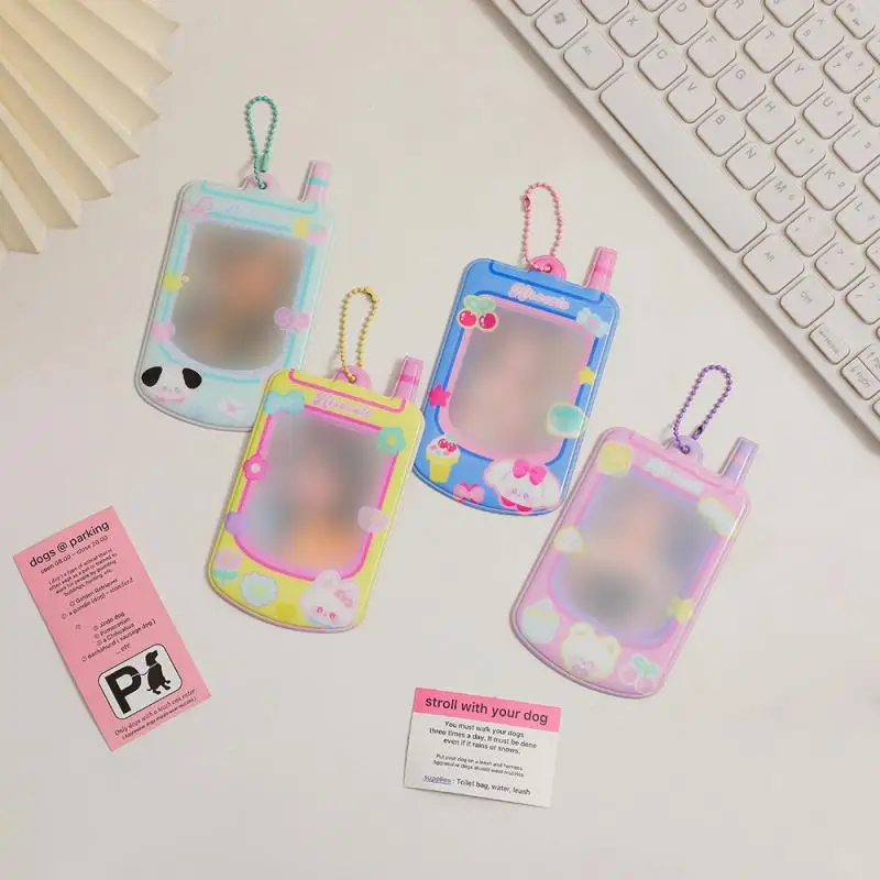 2/4/6PCS Pvc Phone Shape Remark Fashionable Outer Cover 12.6 * 6.6 Cm Cute Design Exquisite Popularity 4 Options Korean