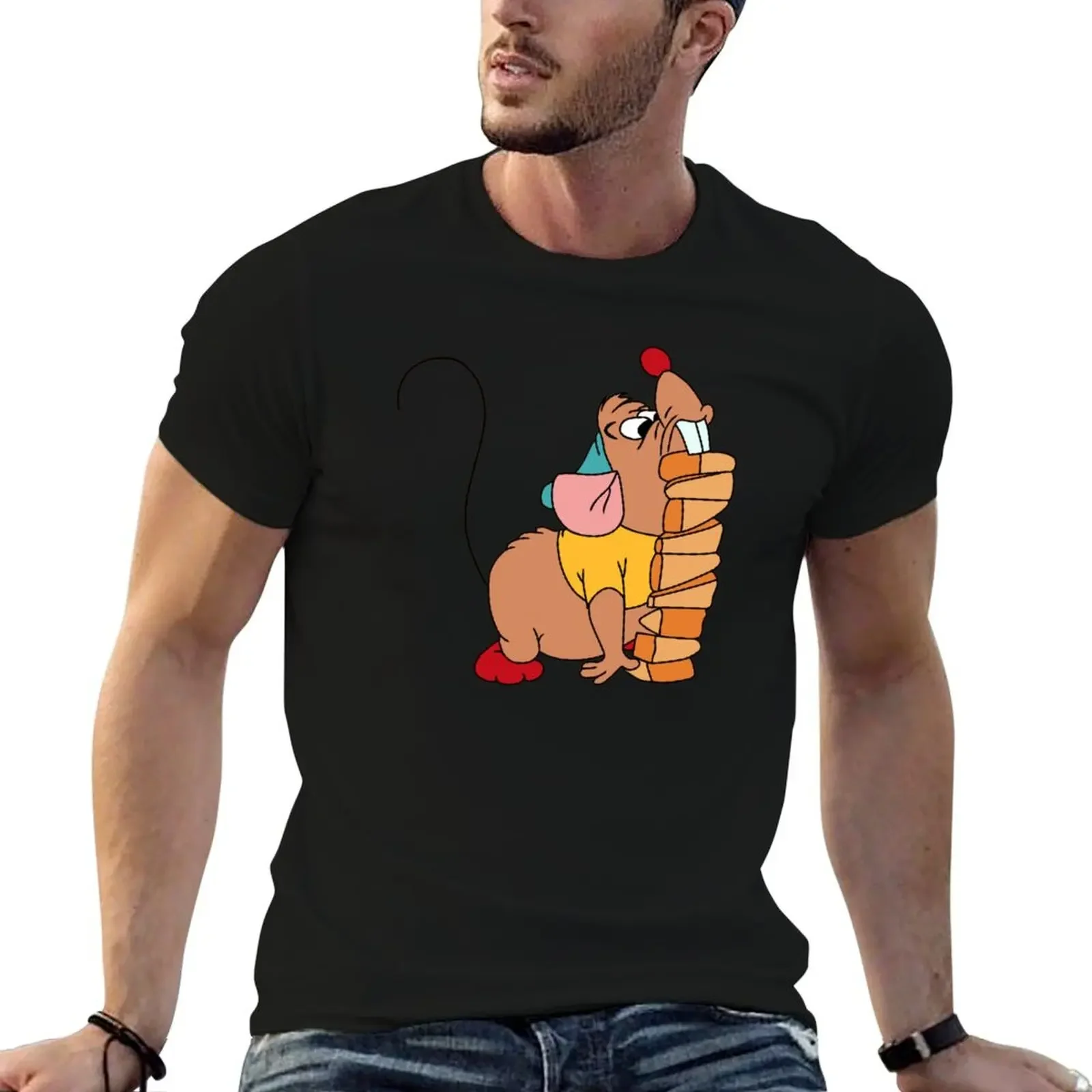 

Gus Gus carrying cheese T-Shirt blanks Aesthetic clothing street wear vintage clothes mens graphic t-shirts