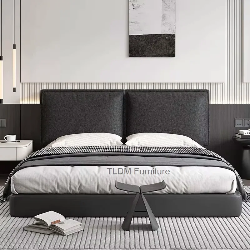 Cat-scratch Leather Upholstered Headboards Tatami Bed Without Headboard Cushion Anti-collision Double Headboard for Furniture PP